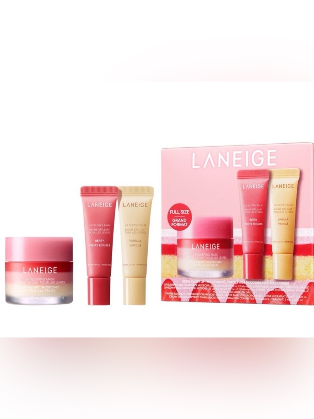 Laneige Berry Sweet Lip Trio Set